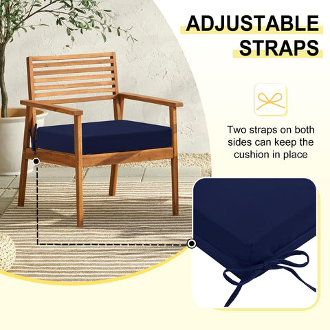 Downluxe navy on-patio scene showing versatile outdoor use