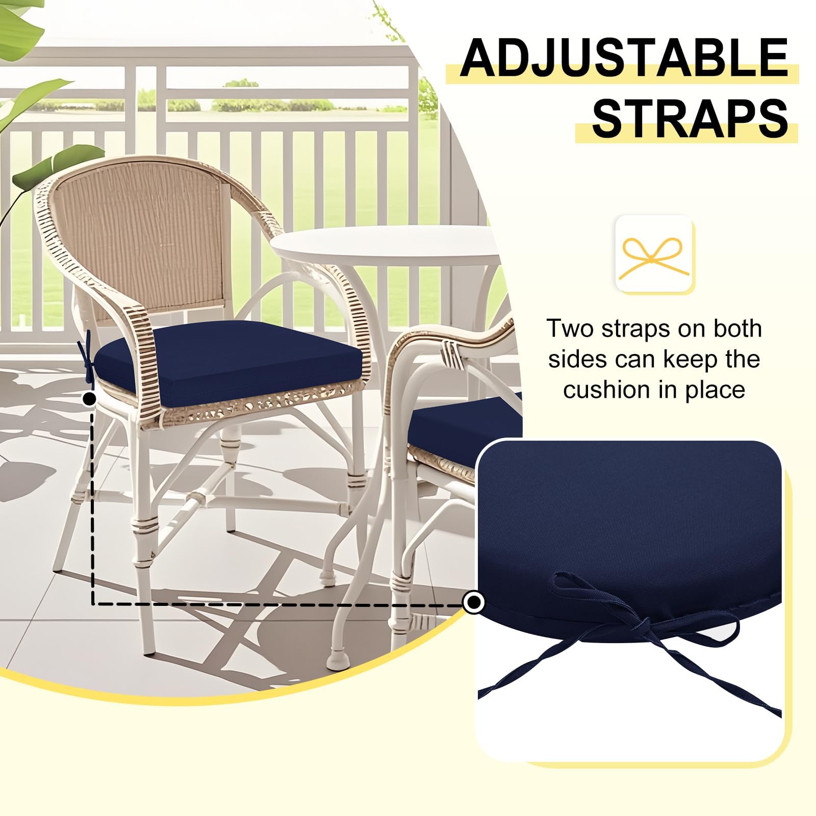 Downluxe cushions fit garden, patio, balcony setups for versatile seating.