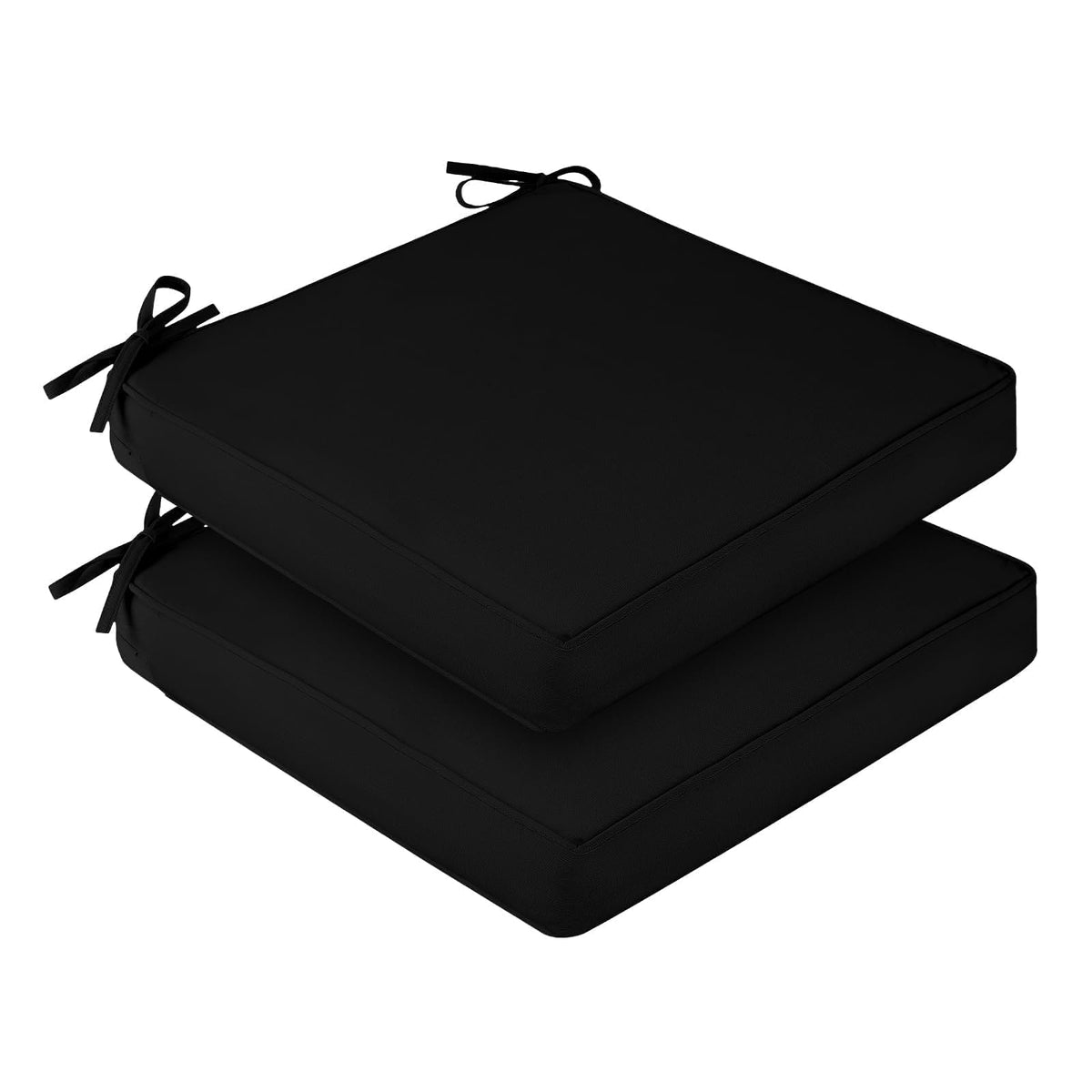 Downluxe waterproof outdoor chair cushions 19x19 inch for patio comfort and durability.