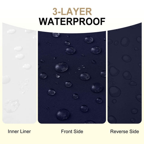 Downluxe waterproof cushion cover protects foam from moisture, extending life.