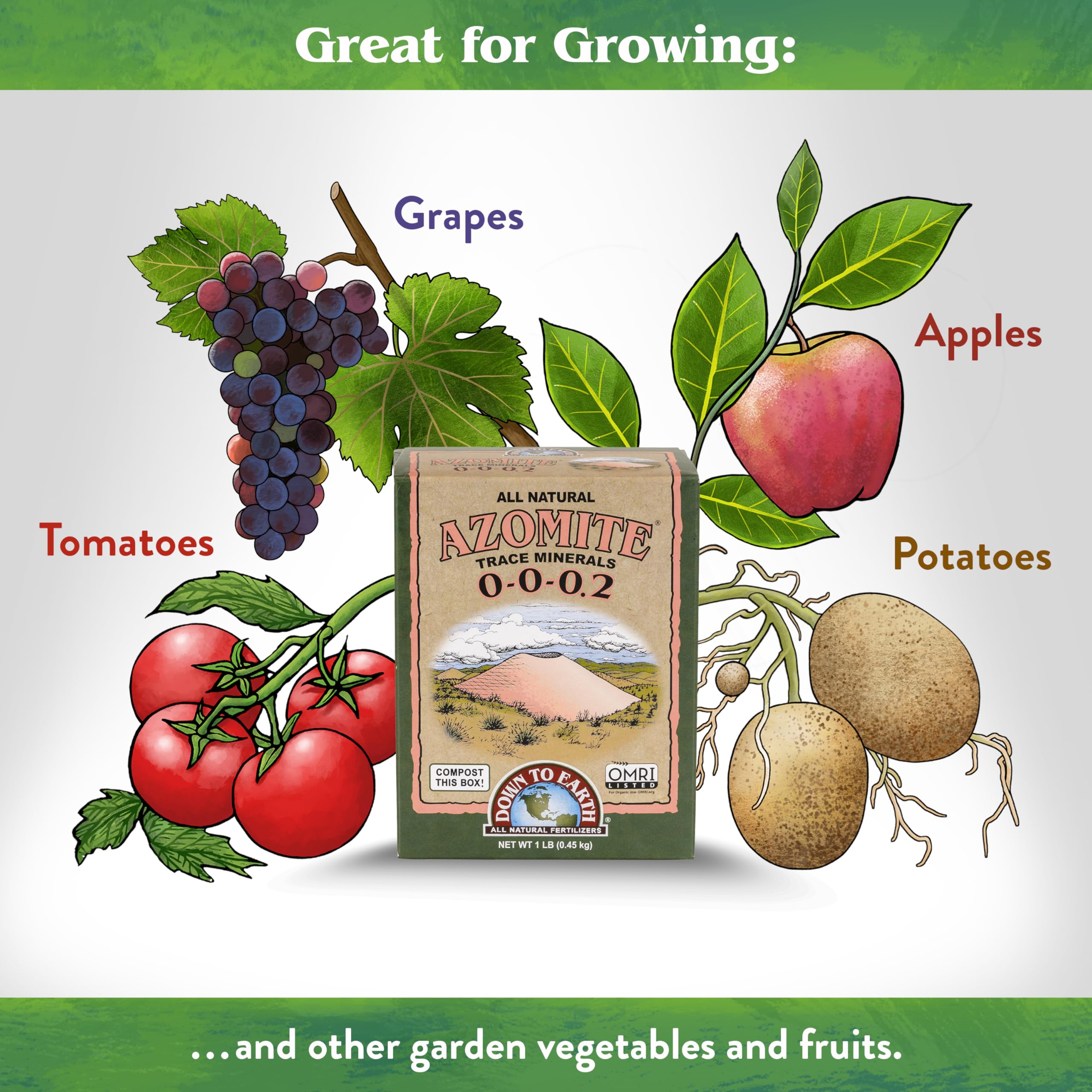 Down To Earth Azomite in compost mixing demonstrates soil enrichment for organic growing.