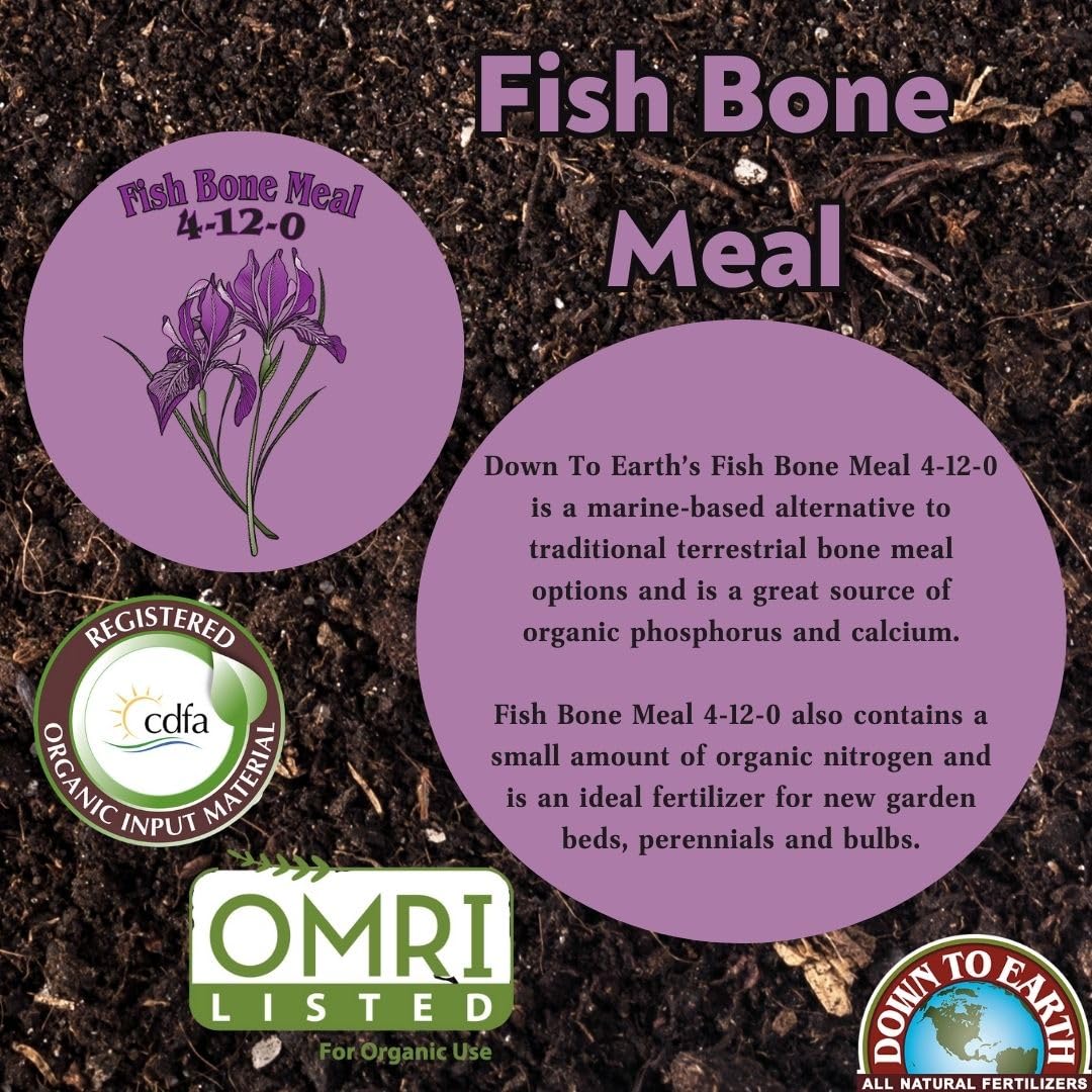 Down To Earth fish bone meal soil application demonstrates root growth support
