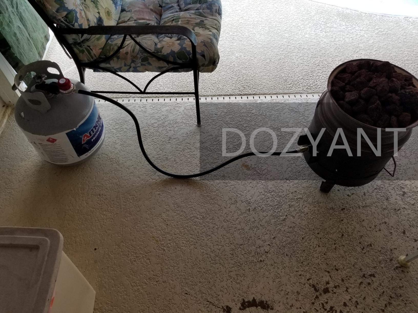 DOZYANT 3/8 flare nut connection for secure, leak-free setup.