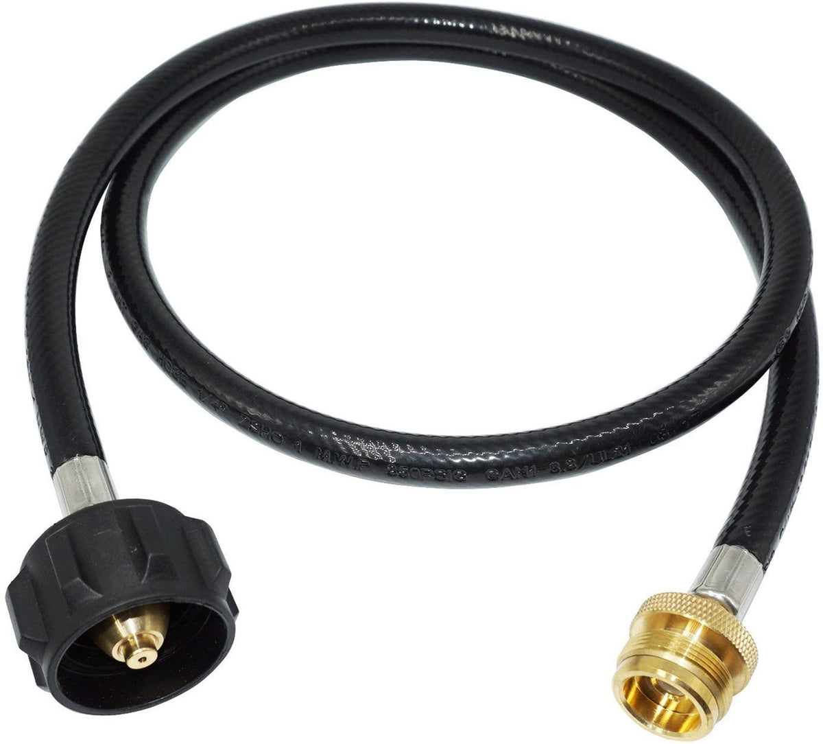 DOZYANT 4ft propane adapter hose for extended use with larger tanks.