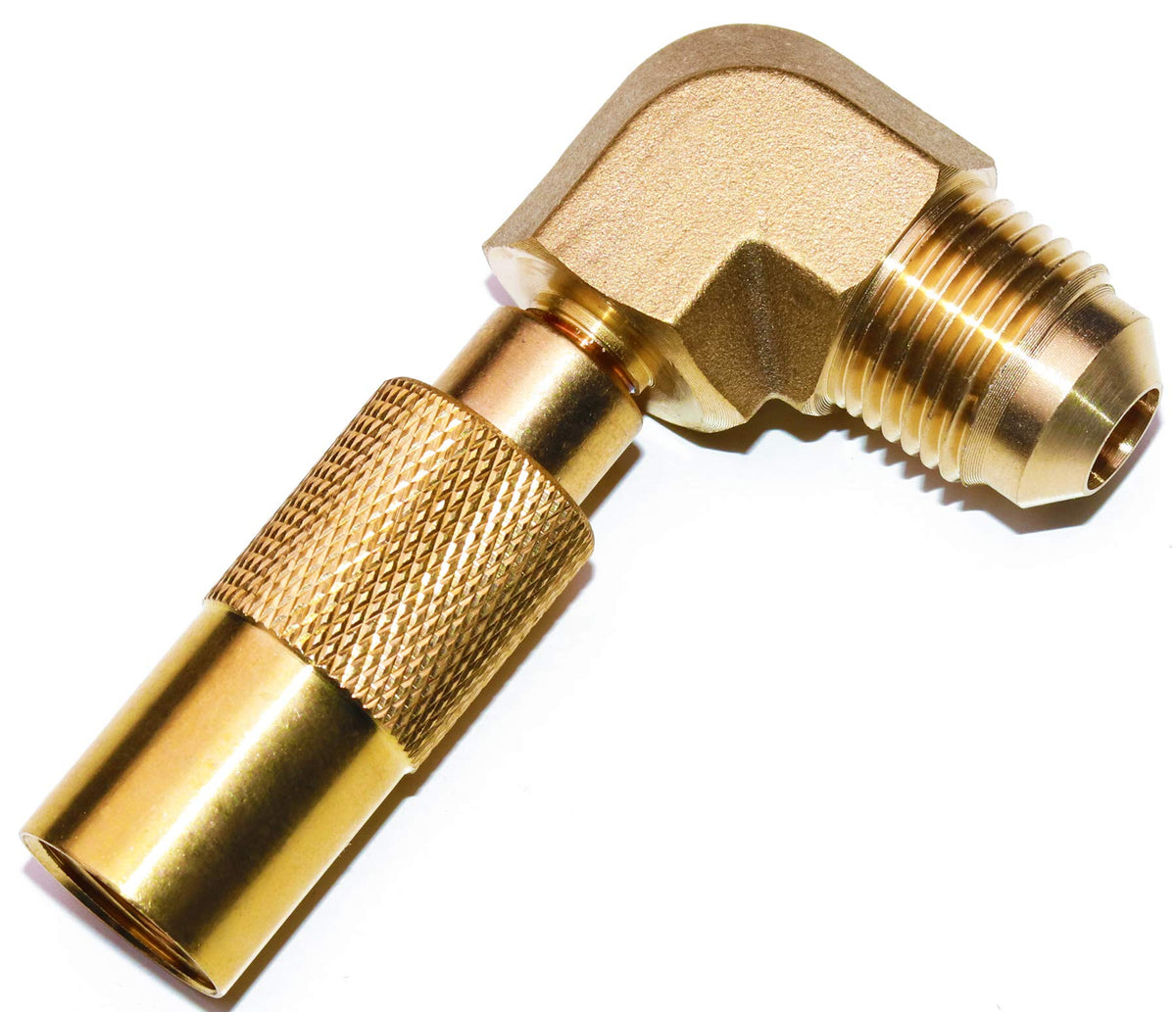 DOZYANT brass elbow connector 3/8 flare for RV low-pressure hookup