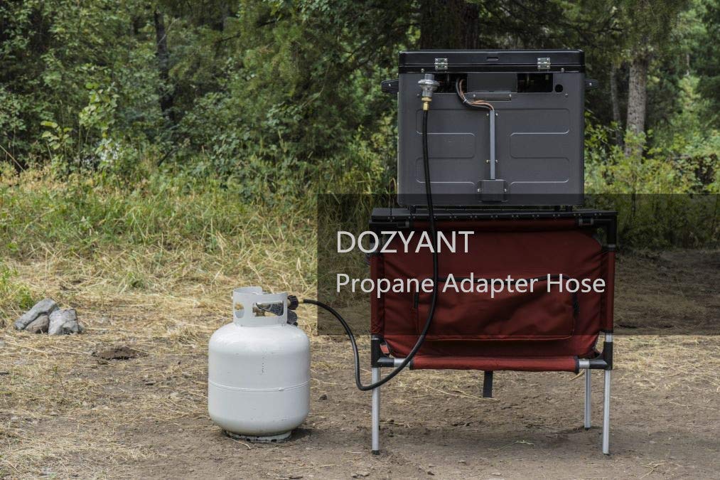 DOZYANT camping lantern and buddy heater compatibility with the hose