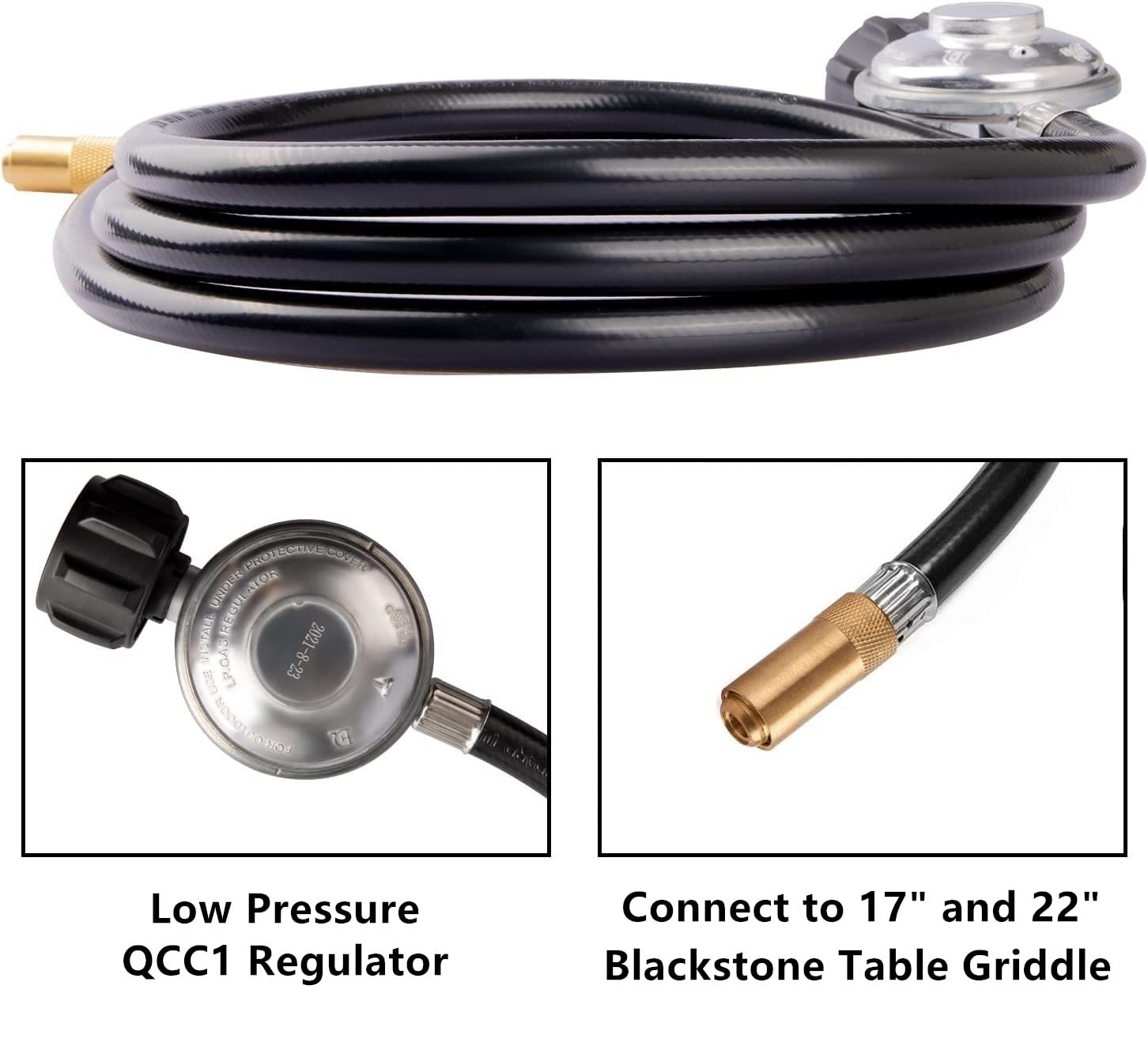 DOZYANT CSA-certified hose safety features visible for grill use.