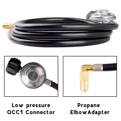 DOZYANT CSA-certified safety hose ensures secure, leak-free outdoor grilling connections.
