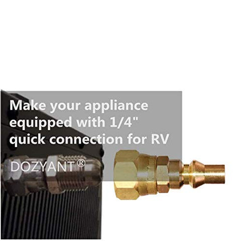 DOZYANT hose-replacement design speeds upgrading propane appliances.