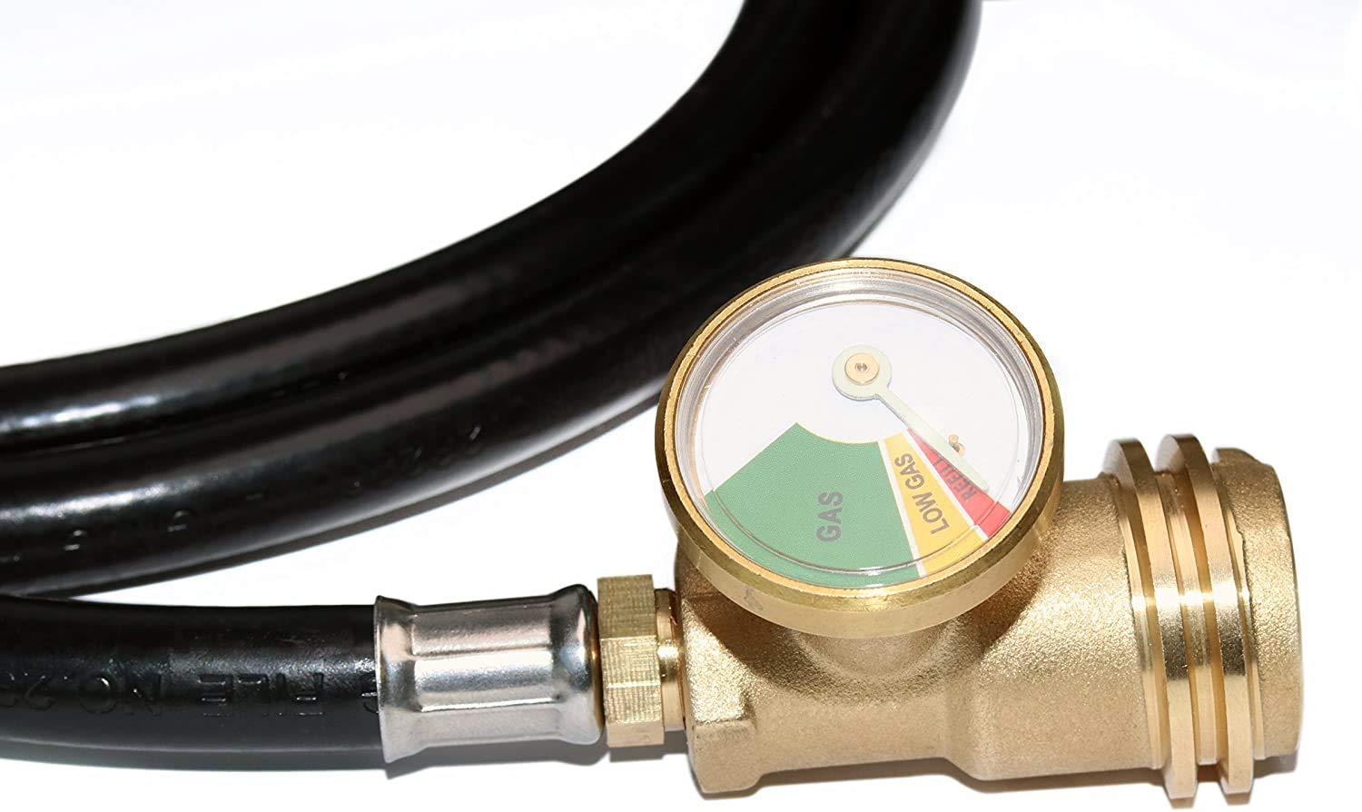 DOZYANT gauge dial view highlights safe propane flow monitoring