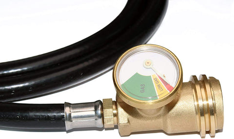 DOZYANT gauge dial view highlights safe propane flow monitoring