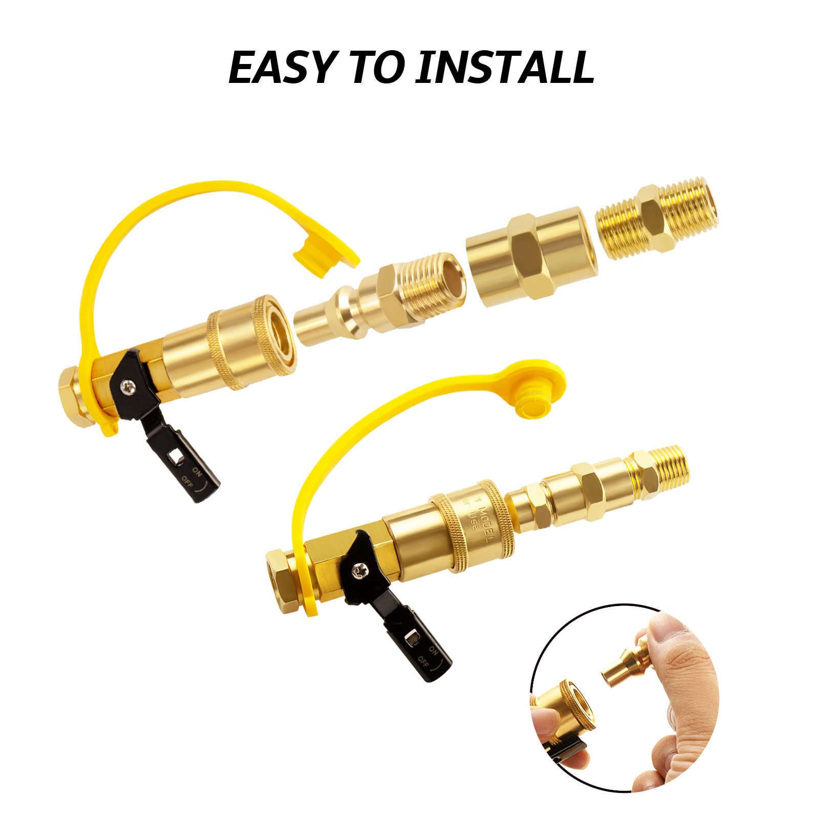 DOZYANT propane hose connection kit for RV or trailer outdoor cooking