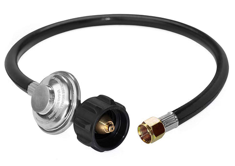 DOZYANT propane regulator and 2ft hose for universal grill compatibility