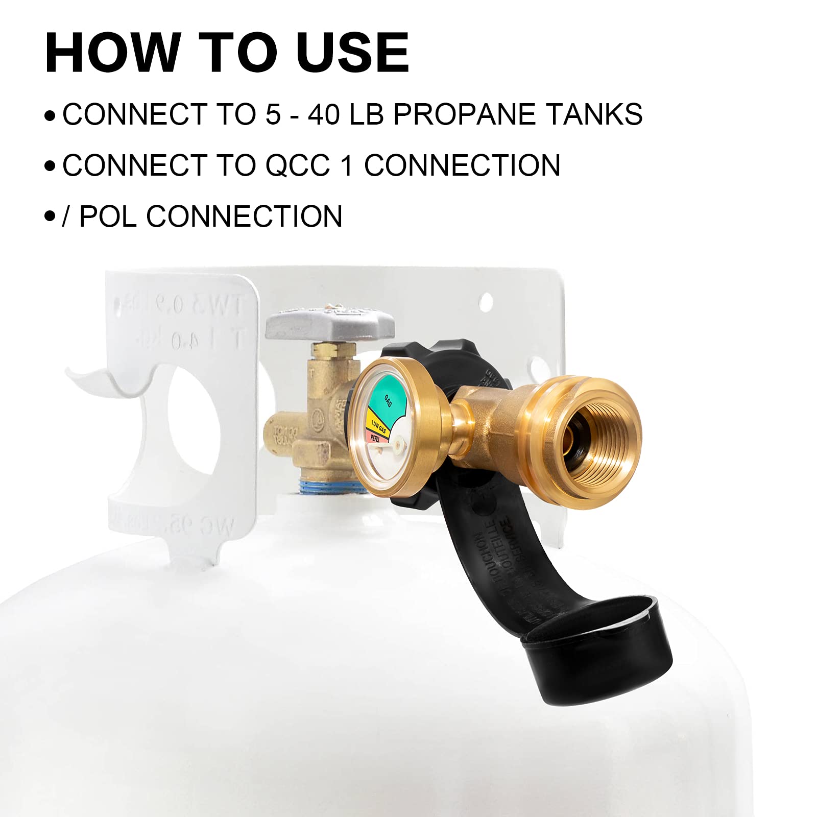 DOZYANT gauge installs easily with a comfortable handgrip.