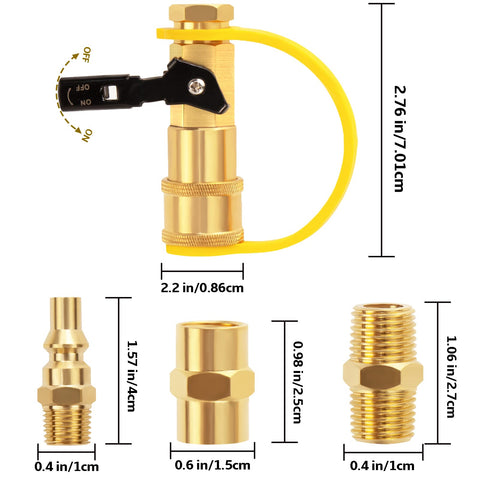 DOZYANT full-flow plug enabling efficient propane supply during camping