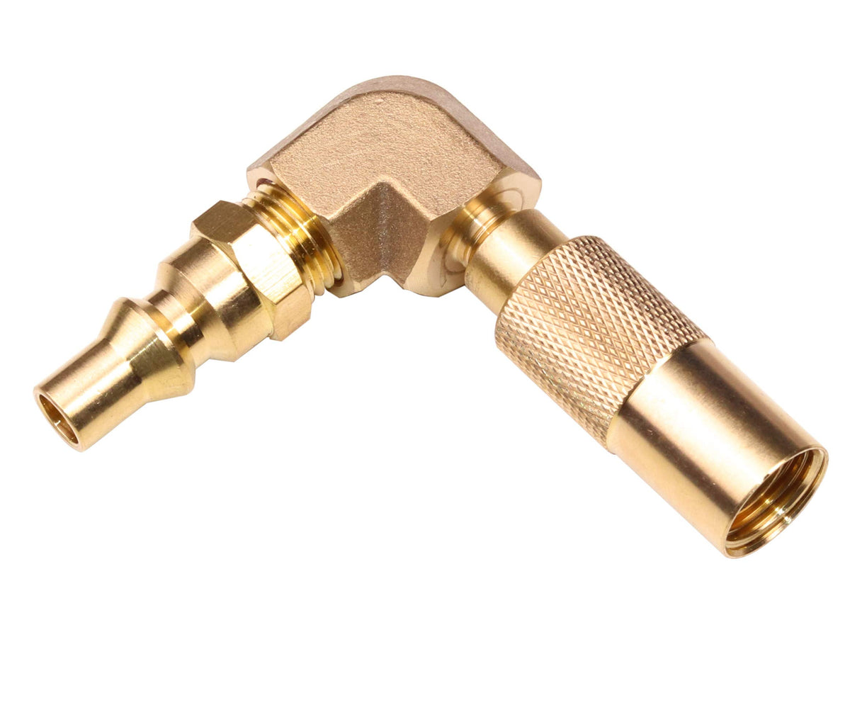 DOZYANT RV quick-connect adapter for safe low-pressure hookups to Blackstone griddles.