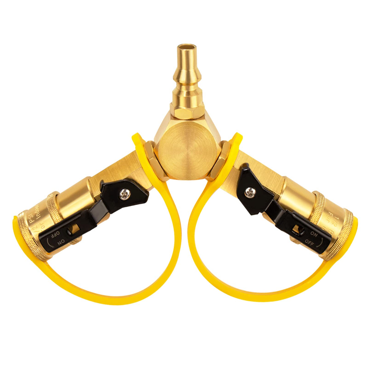 DOZYANT RV quick-connect Y-splitter brass enables two appliances at once