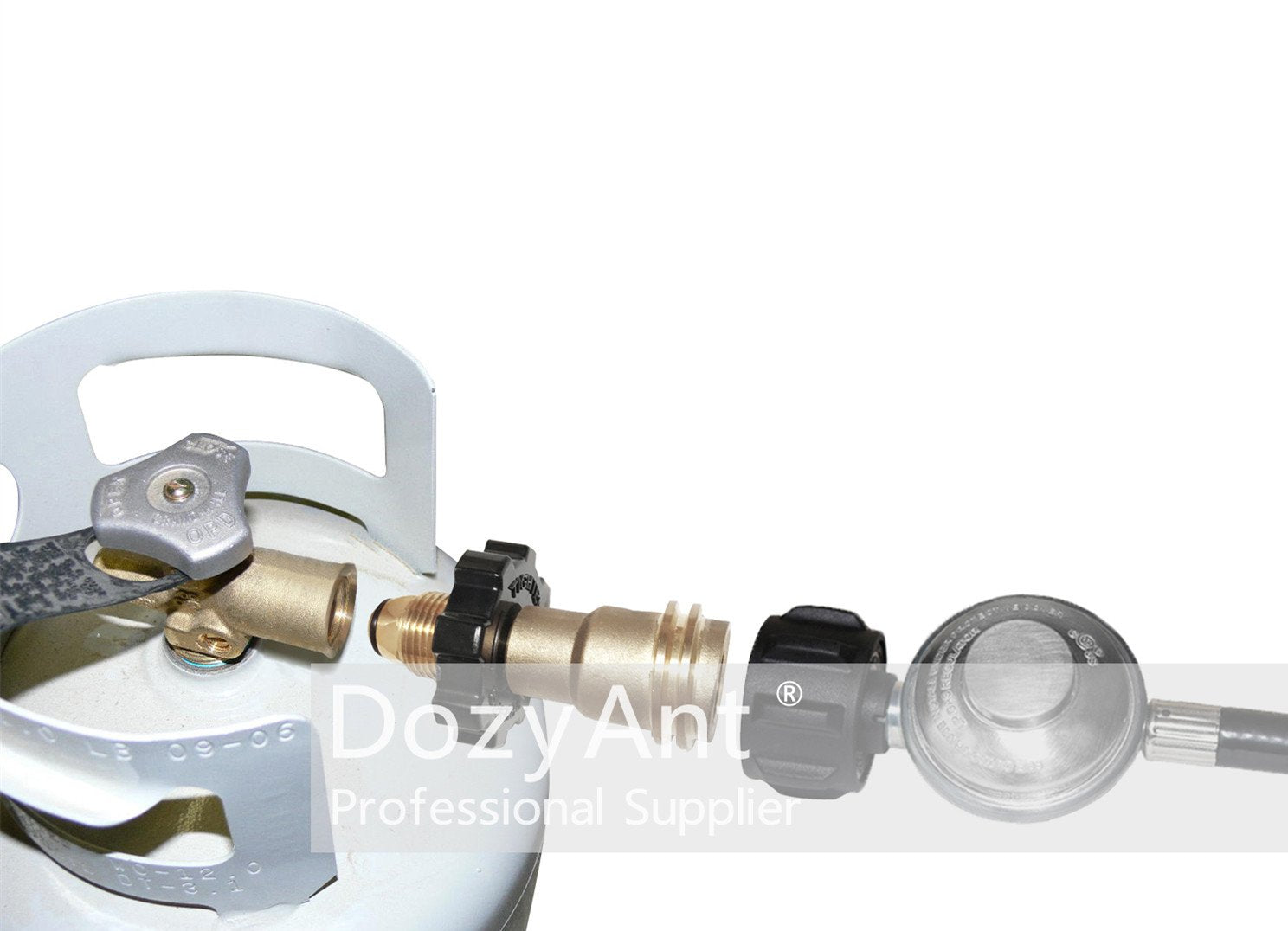 DOZYANT secure airtight propane connection for grills, camp stoves, and heaters