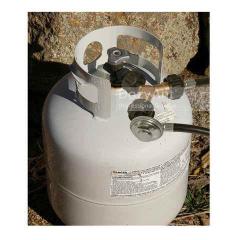 DOZYANT secure airtight connection ensures quick, mess-free installation to propane appliances.