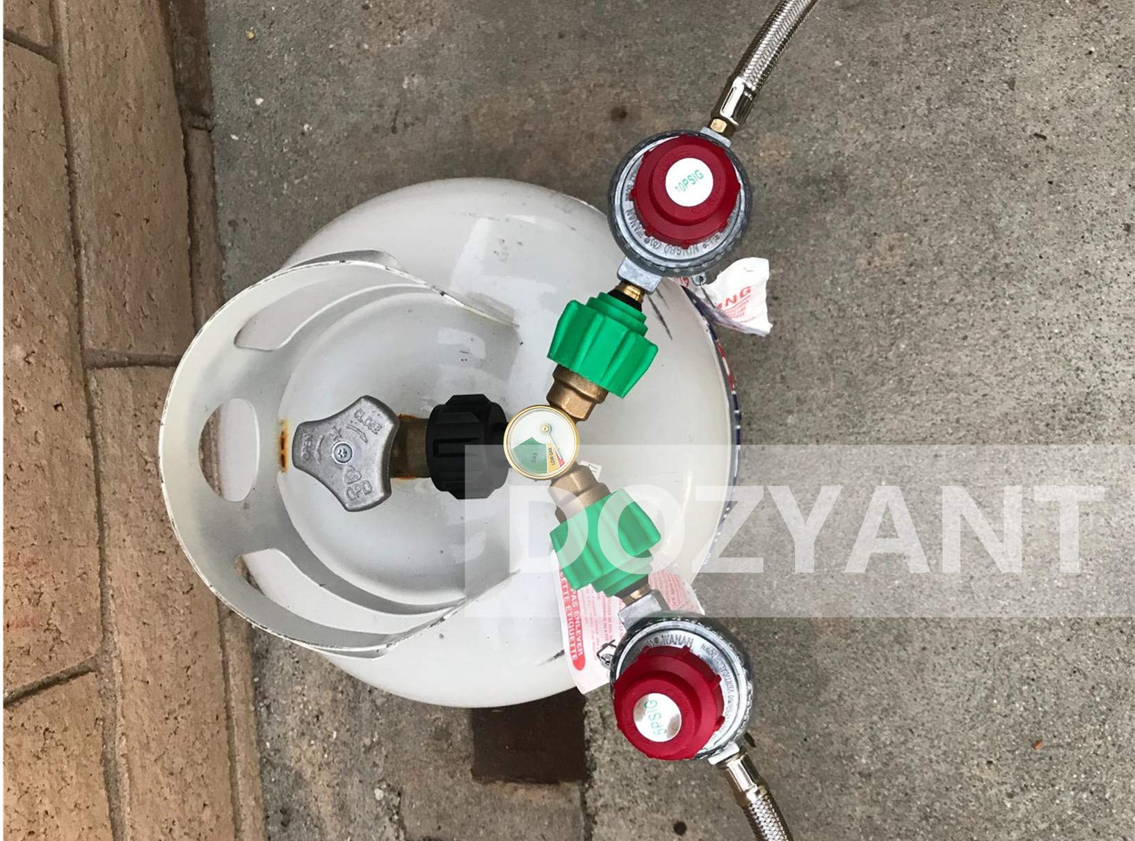 DOZYANT solid brass construction delivers durable outdoor gas performance