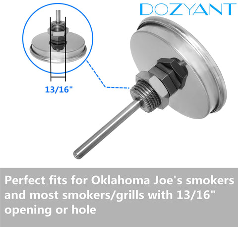 Dozyant stainless steel probe provides rapid readings for smoky grills