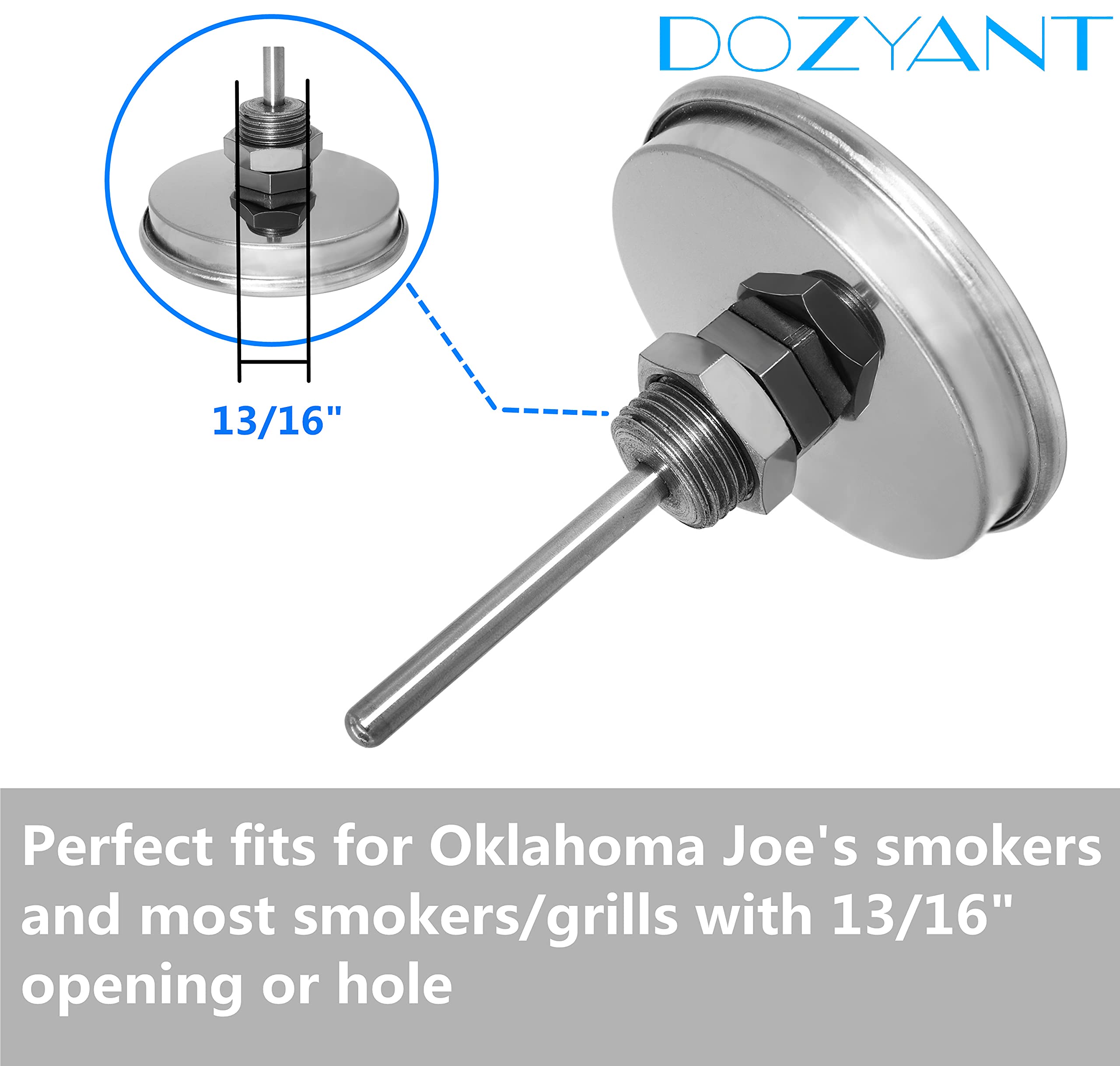 DOZYANT stainless steel probe rod for durable temperature sensing