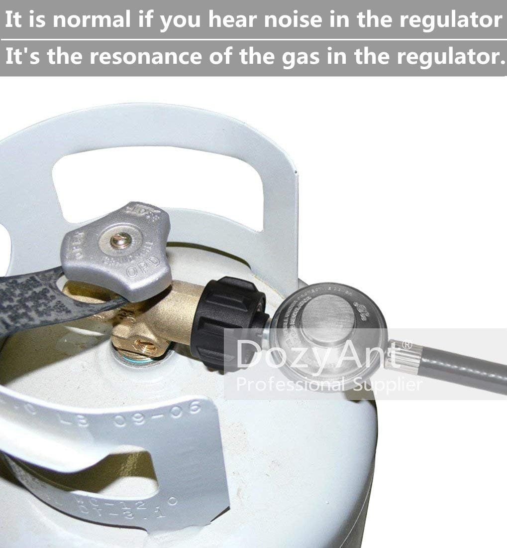 DOZYANT universal LP regulator suitable for grills, heaters, and pits