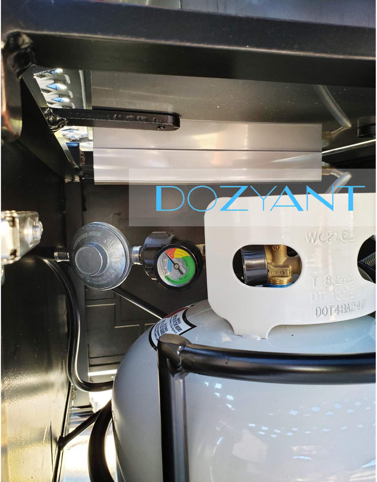 DOZYANT universal compatibility supports multiple propane appliances for flexible setups.