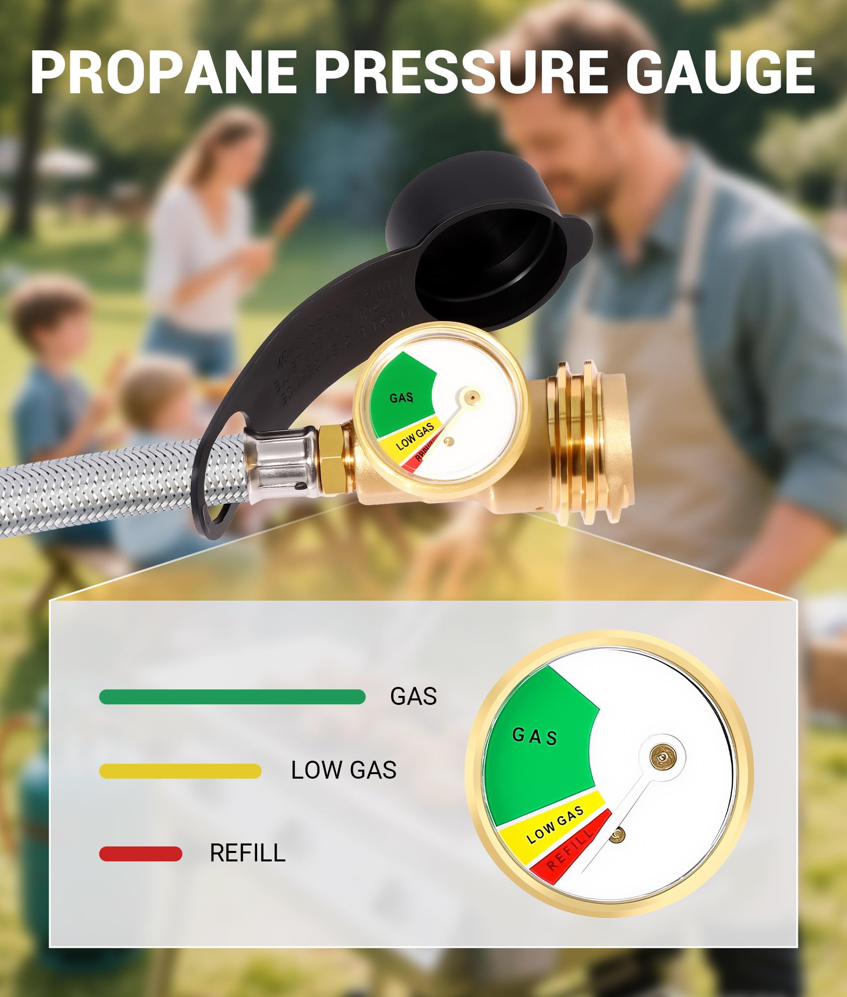 DPB brass connector ensures a tight seal with QCC1 and POL fittings