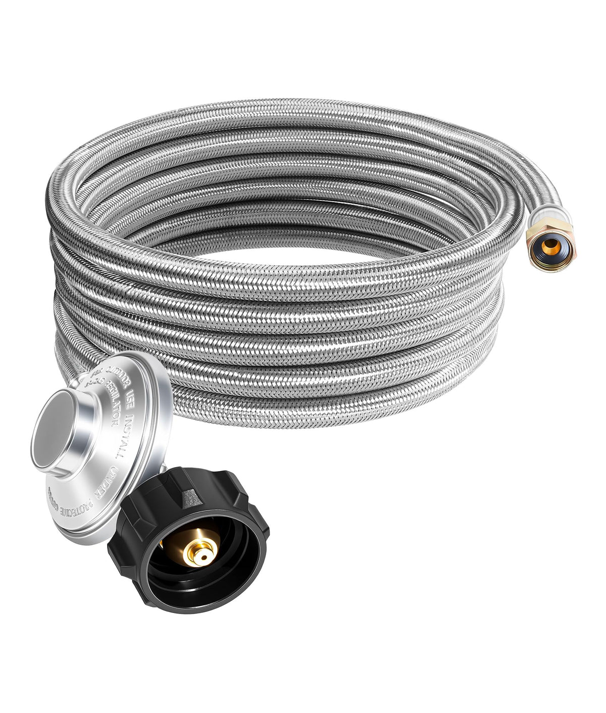 DPB propane hose with regulator and 12 ft connector for outdoor use