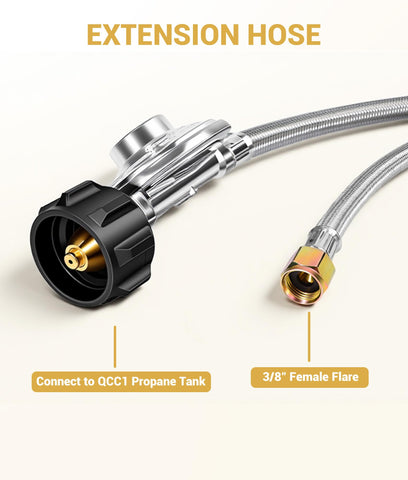 DPB stainless steel braided hose showing durable outdoor construction