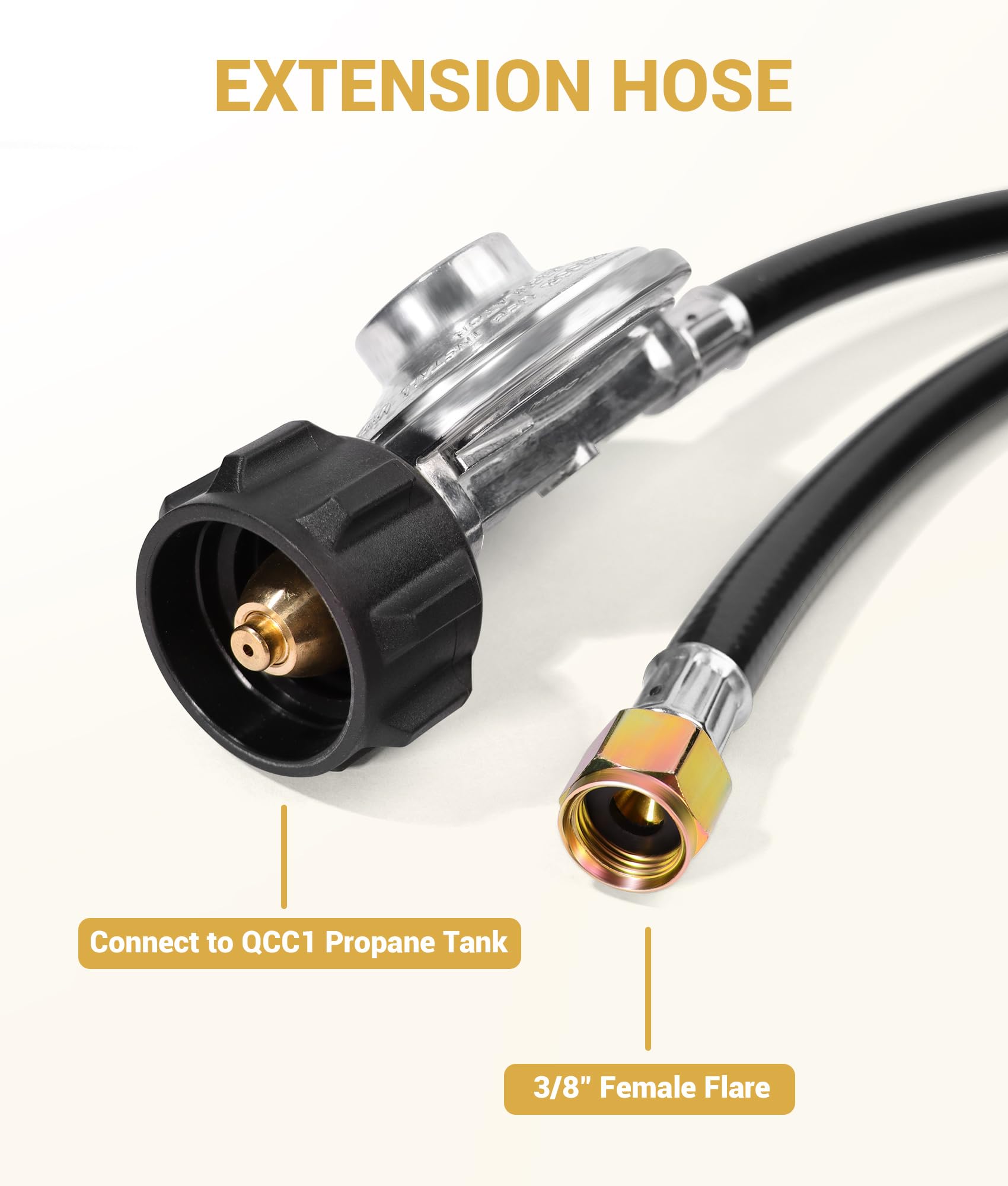 DPB universal QCC1 fitting design supports quick, secure setup on grills and pits.