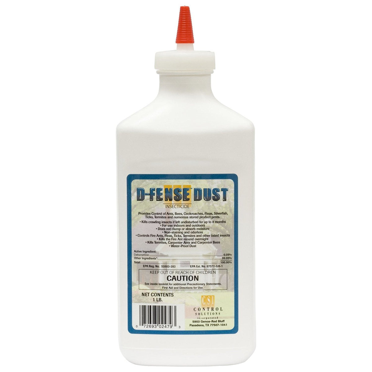 DPD D-Fense Dust powder container for targeted pest control in food areas