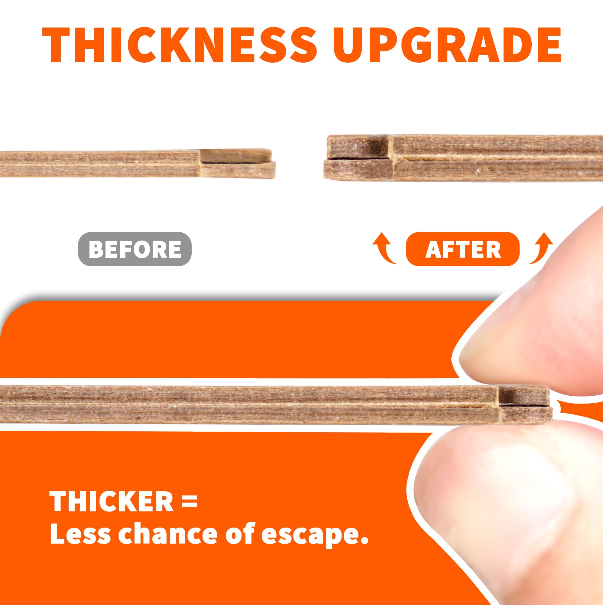 DPOD glue mouse traps indoor pack6 close-up adhesive shows durable long-lasting stickiness.