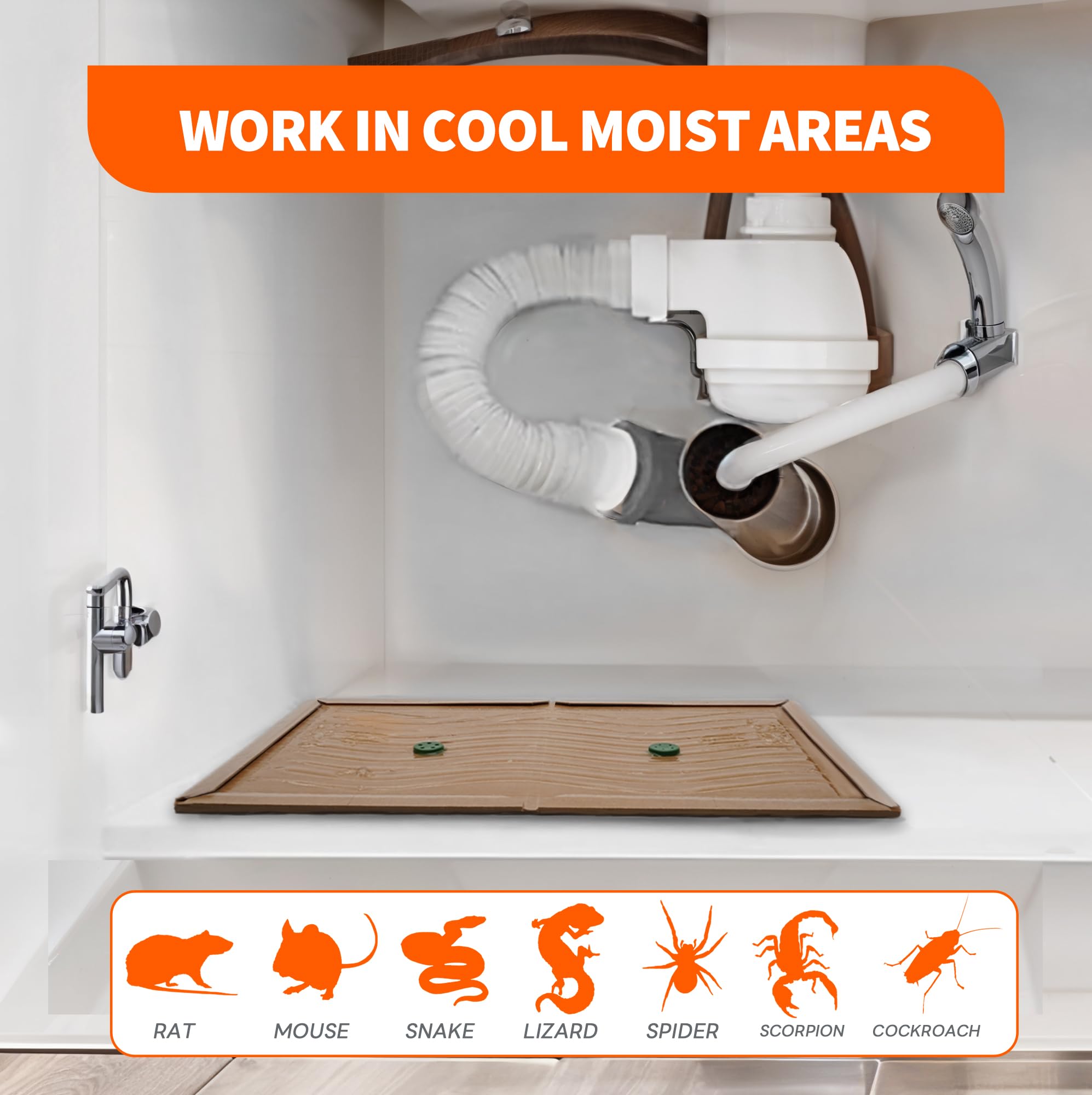 DPOD glue mouse traps indoor pack6 multi-pest capability for mice snakes lizards and insects.