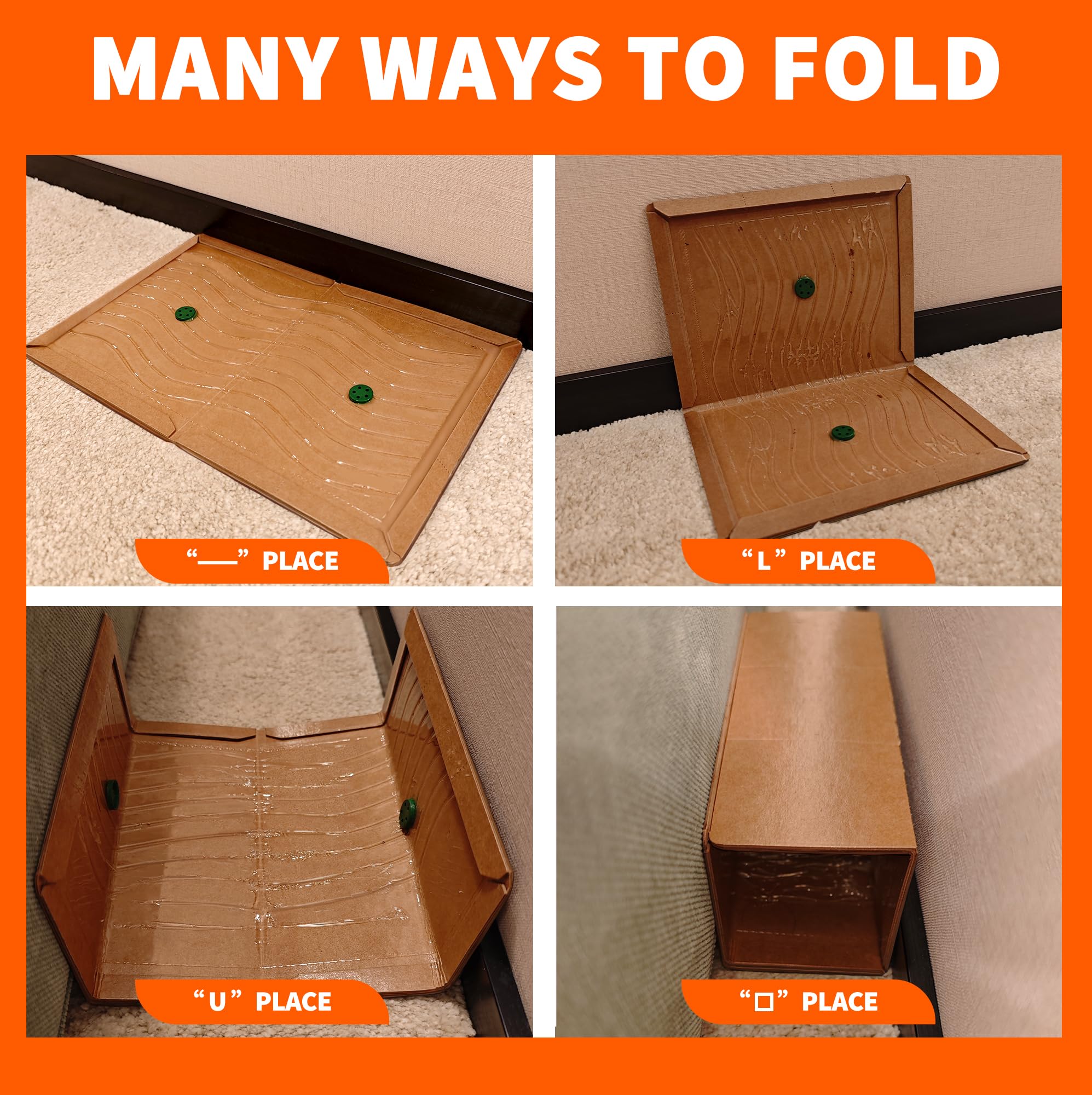 DPOD glue mouse traps indoor pack6 packaging storage emphasizes sealed, shelf-stable traps.
