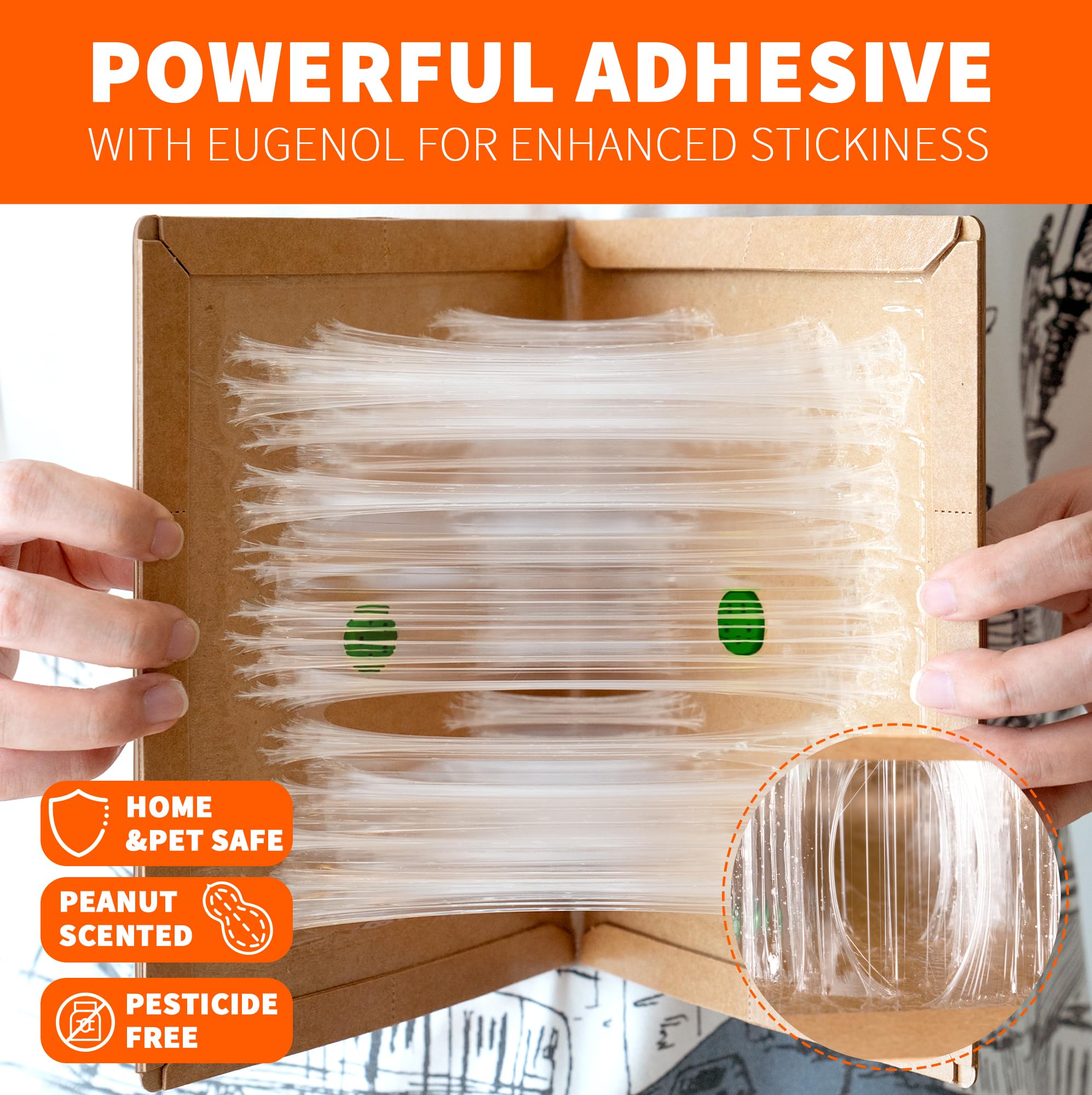 DPOD glue mouse traps indoor pack6 side view highlighting strong adhesion for rodents.