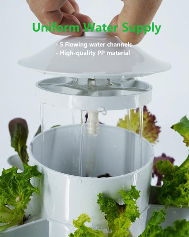 DPROOTS folding funnel enables easy refills without removing the bucket.