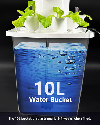 DPROOTS ideal for leafy greens and herbs in homes, offices, or studios.