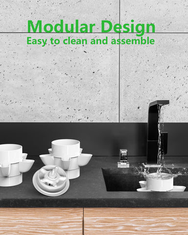 DPROOTS modular design allows quick assembly and simple cleaning.