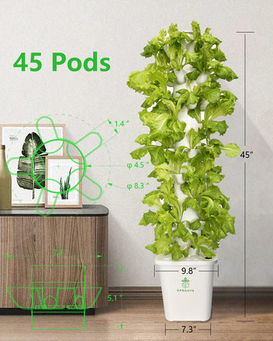 DPROOTS water circulation system powers even distribution across all pods for healthy growth.