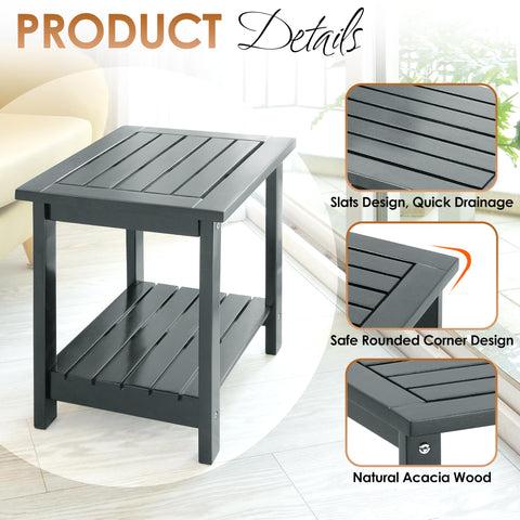 DPWOODON weather-resistant finish keeps color bright in sun, rain, and snow.