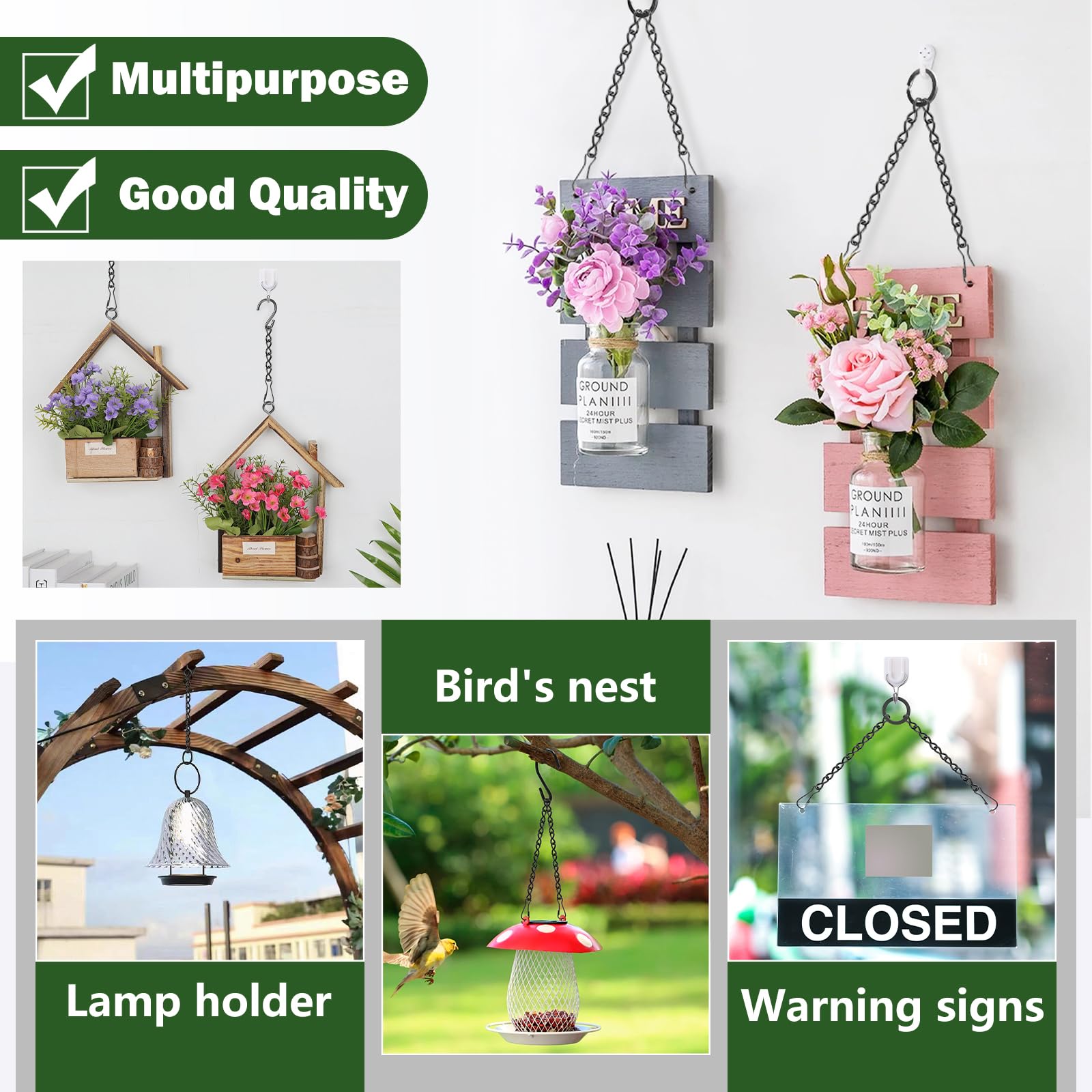 Dpyrrhic chain supports wind chimes and ornaments with style