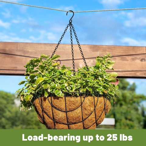 Dpyrrhic multi-use chain for planters, lanterns, and wind chimes.