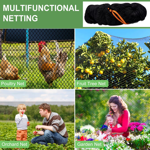 DQS Bird Net 50x50 strong mesh design resists tearing in outdoor use