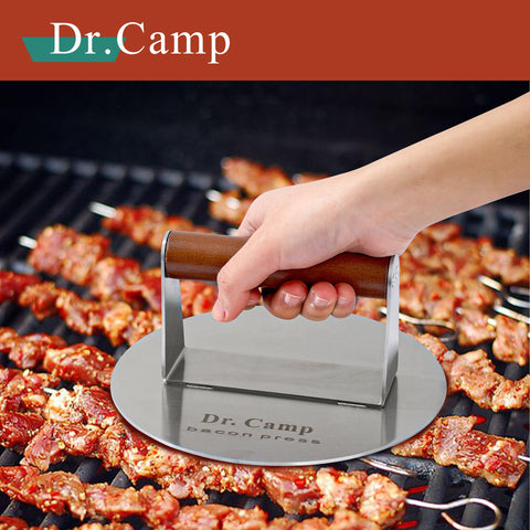 Dr.Camp flat base design enables maximum heat contact for even cooking