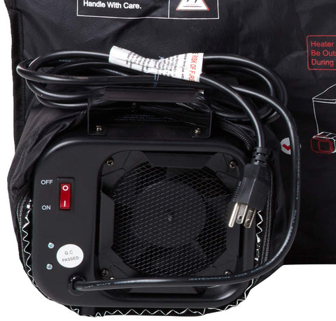 DR. Infrared Heater DR-122 portable tent shown for compact storage after use.