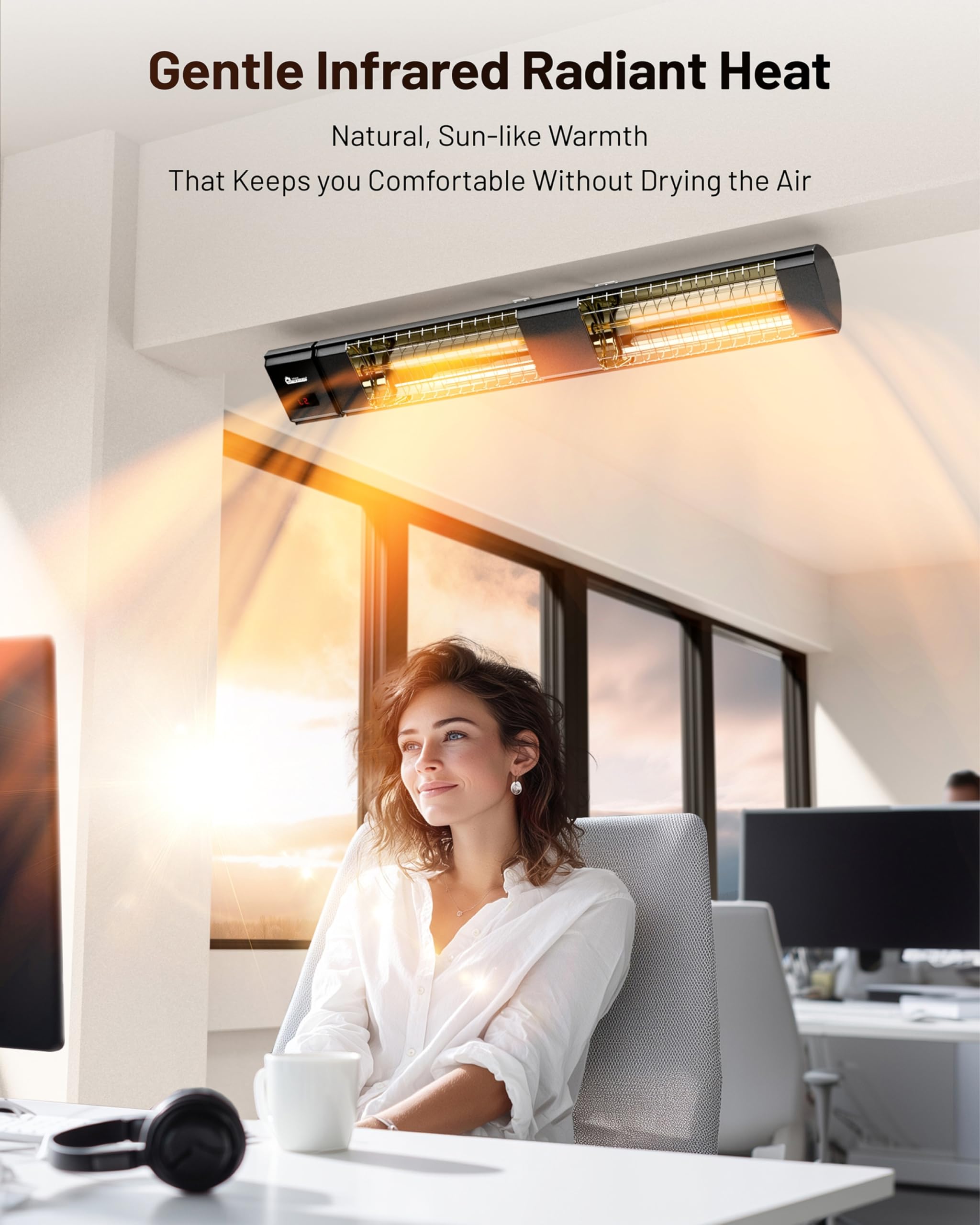 DR. INFRARED HEATER DR-239 patio use in an outdoor setting