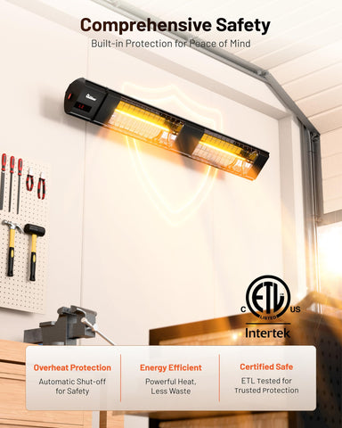 DR. INFRARED HEATER DR-239 remote control for easy operation