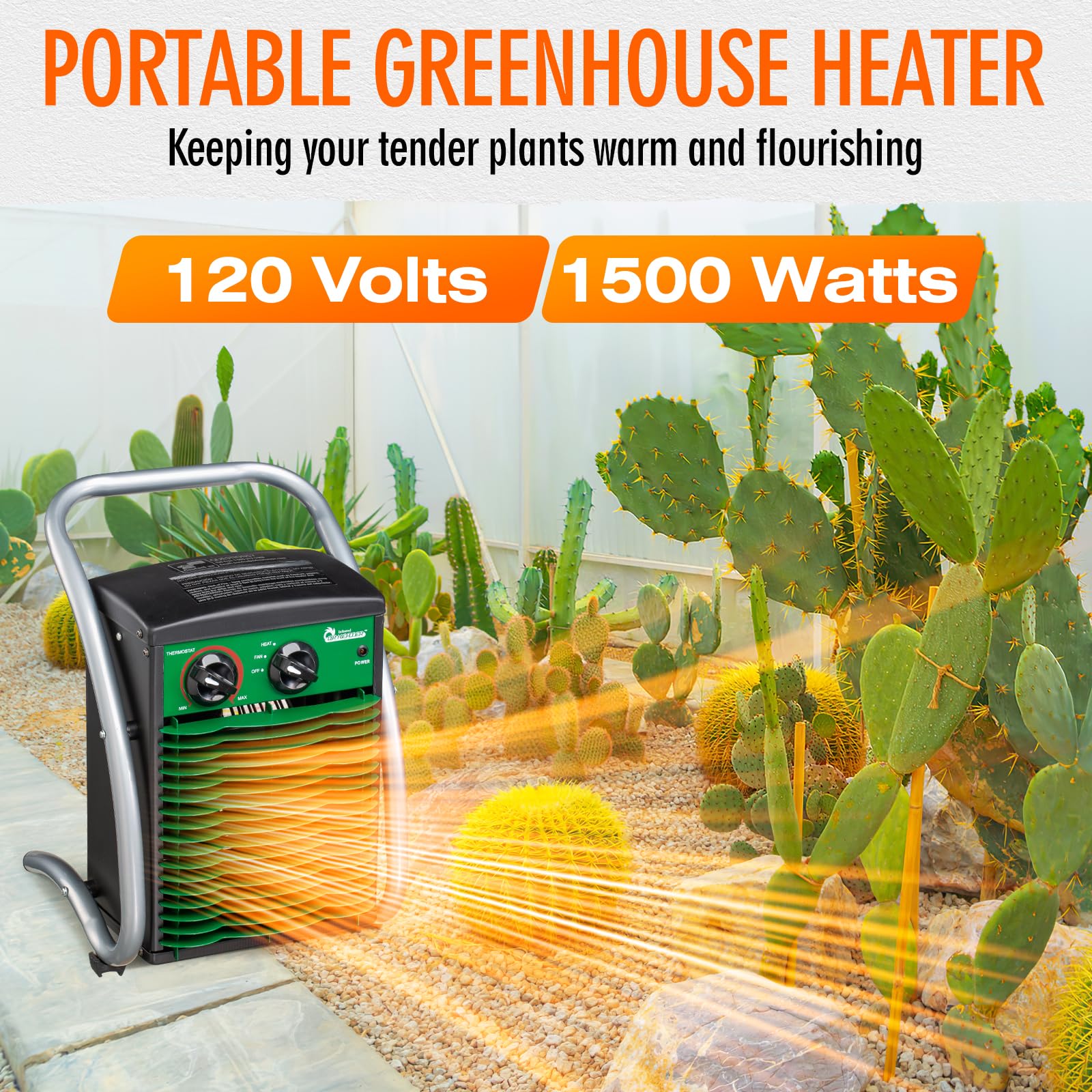 DR. INFRARED HEATER DR218 thermostat control for precise climate tuning.